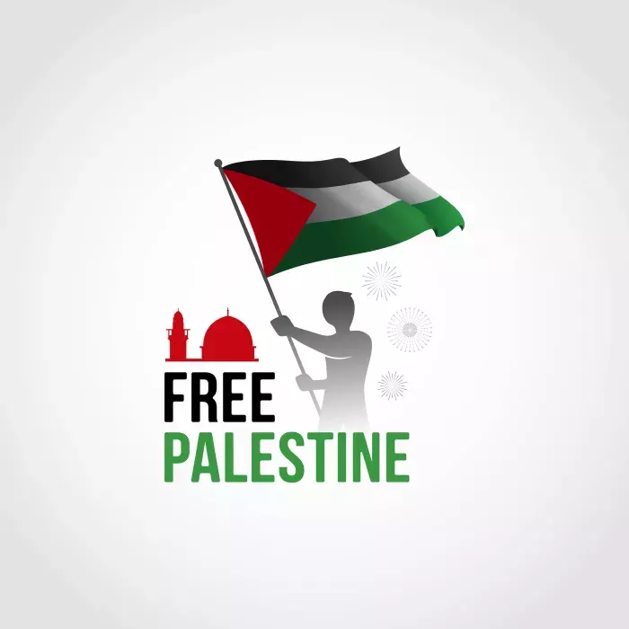 وکتور طراحی پرچم فلسطین و آزادی